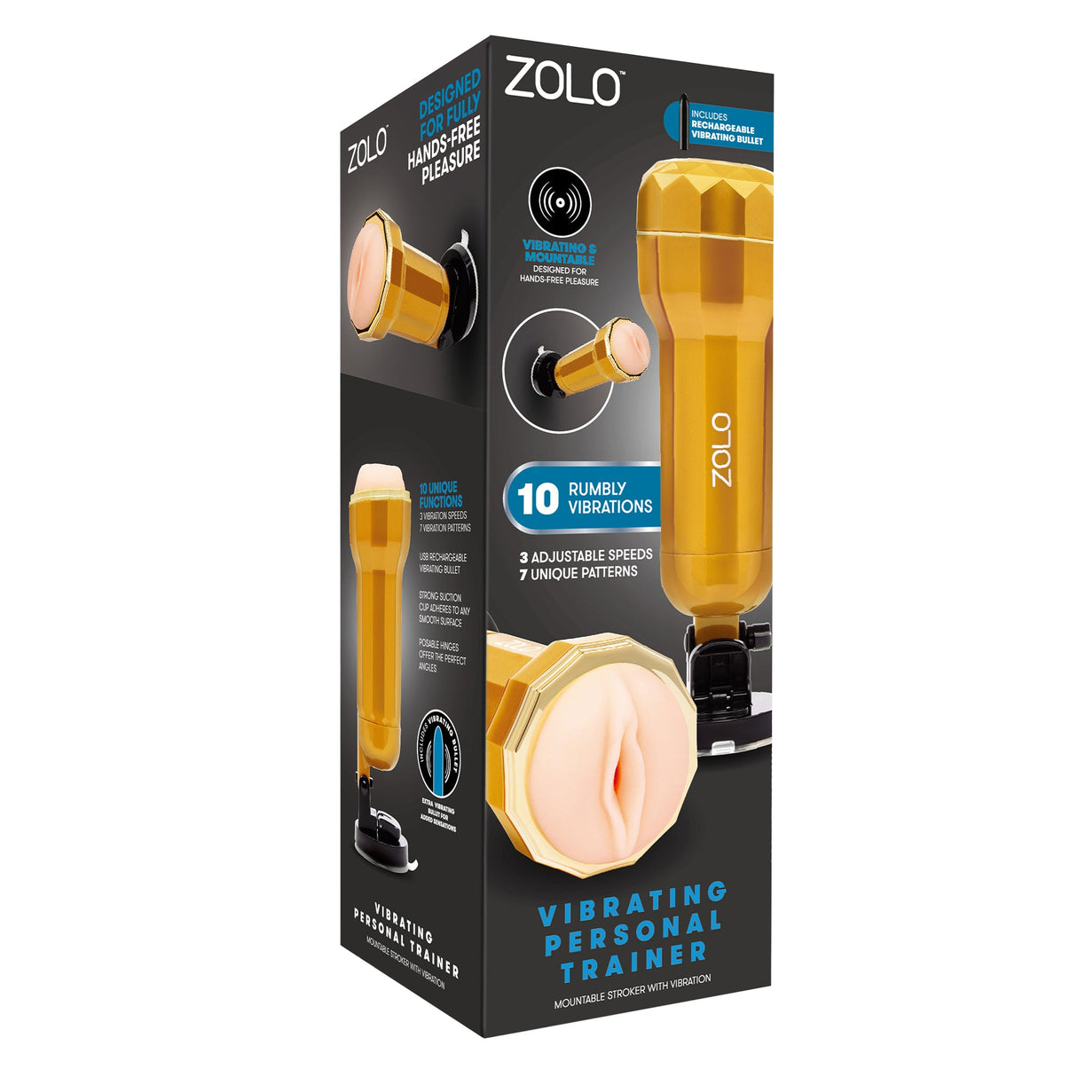 Zolo Vibrating Personal Trainer Mount Discrete Masturbator