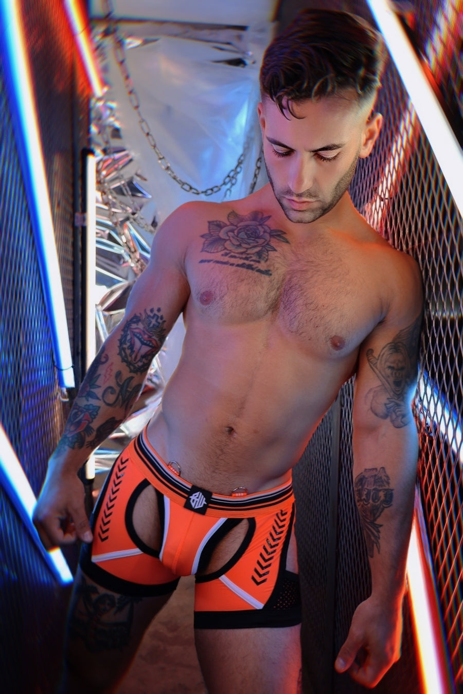 Breedwell Circuit Breaker Chap Jock Neon Orange