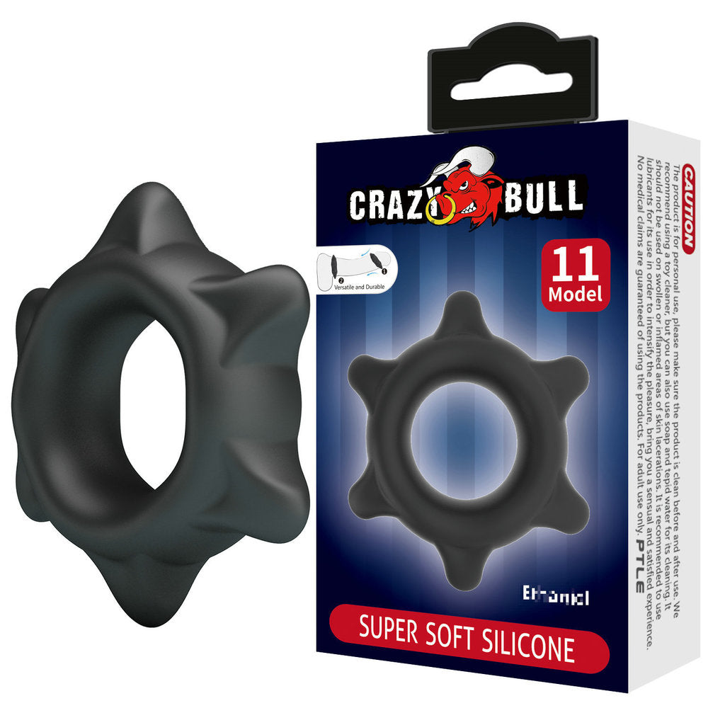 Crazy Bull Ultra-Soft Star Silicone Cock Ring