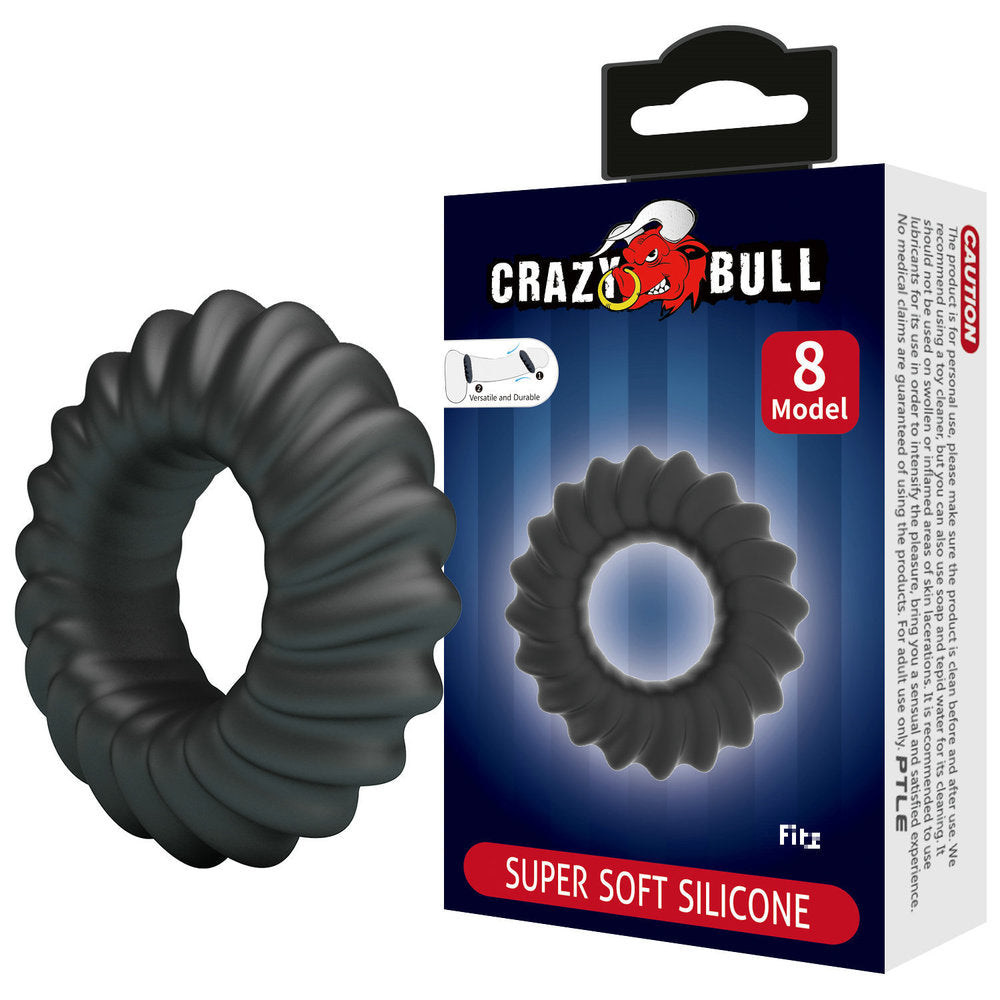Crazy Bull Ultra-Soft Tread Silicone Cock Ring