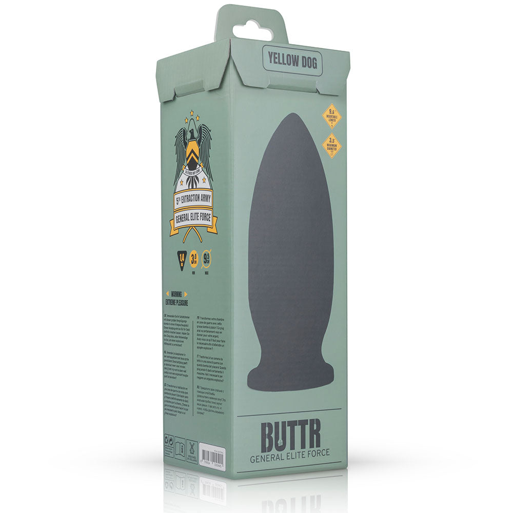 BUTTR Yellow Dog Butt Plug 10.5 Inch