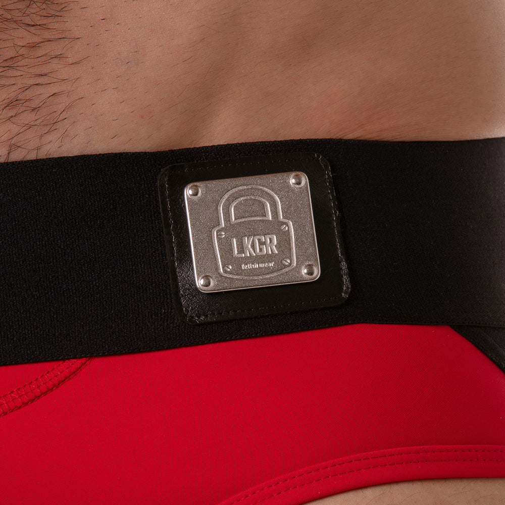 Locker Gear Wide Waistband Jock Brief Red