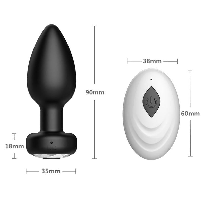 Command Vibrating Silicone Butt Plug