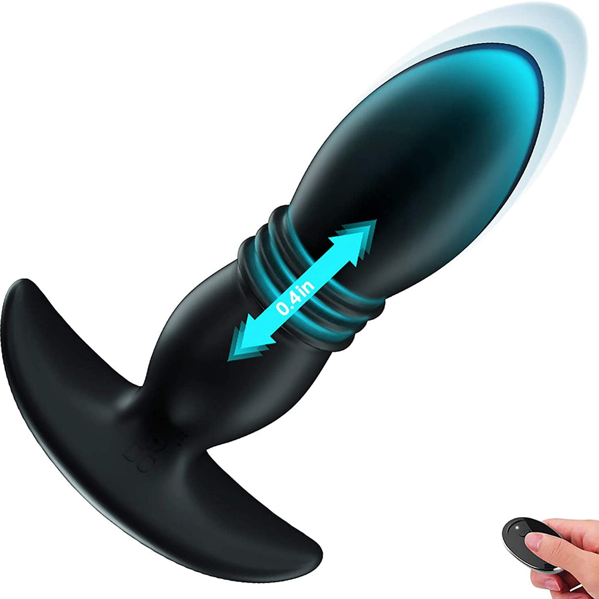 Command Thrusting Anal Plug with Remote