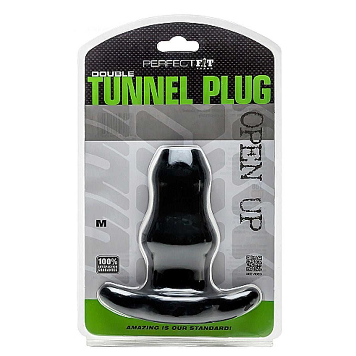 Perfect Fit Double Tunnel Plug Medium Black
