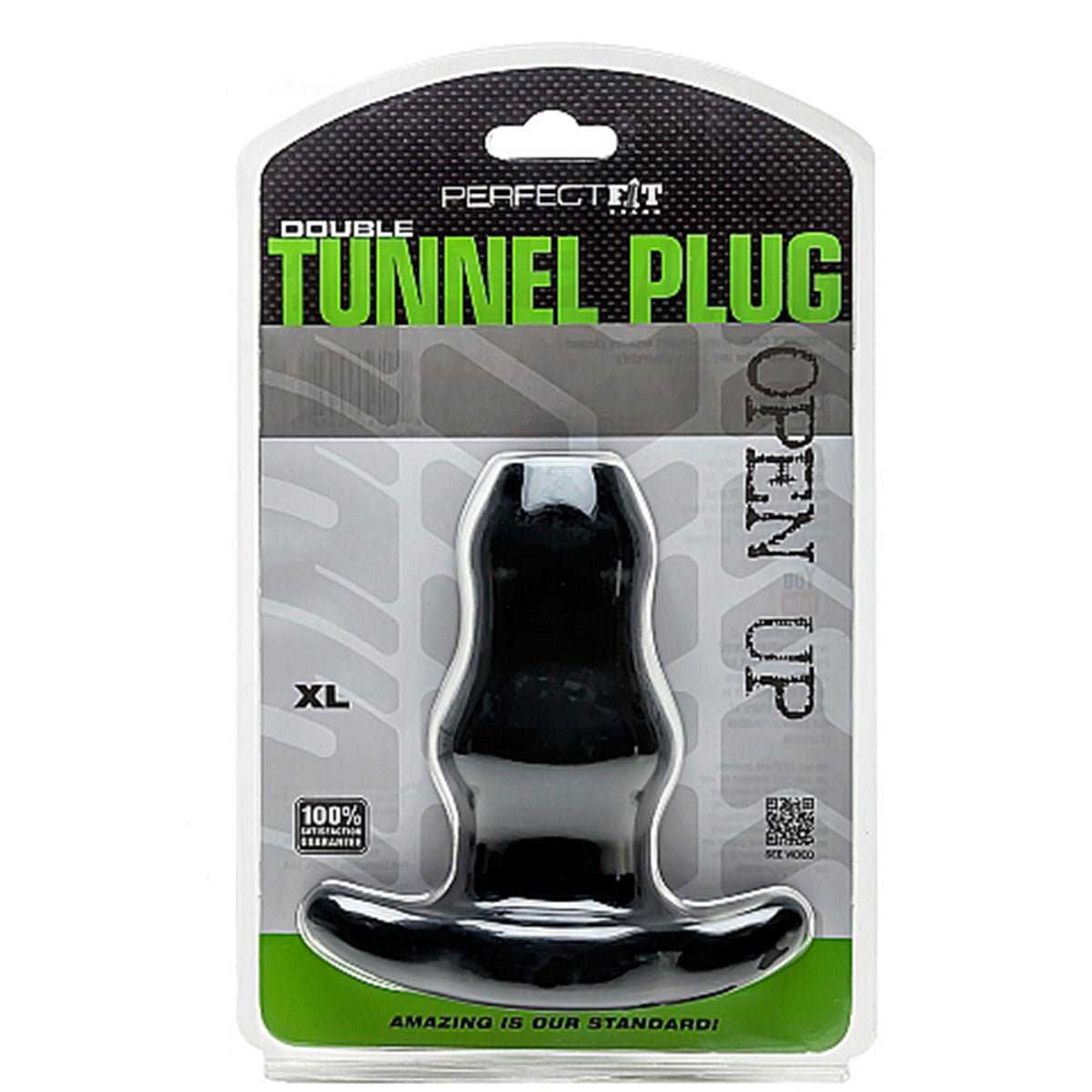 Perfect Fit Double Tunnel Plug XL Black