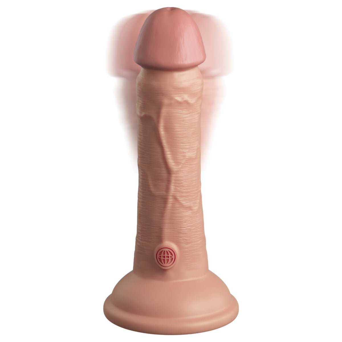 Pipedream King Cock Elite 6 Inch Vibrating Dual Density Silicone Cock Flesh