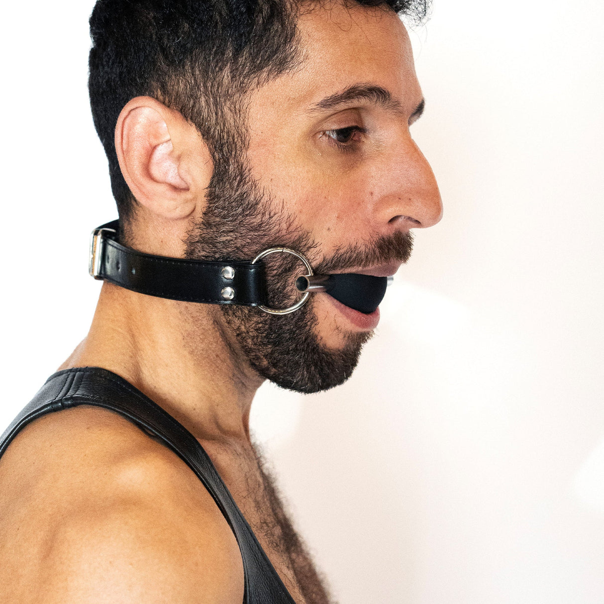 ruff GEAR Silicone Bar Ball Gag Black