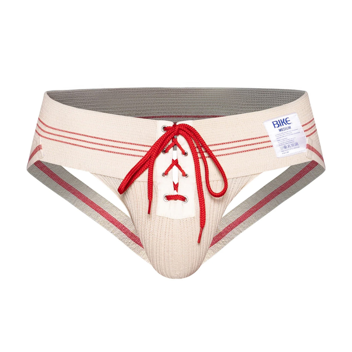BIKE Vintage Lace-up Jockstrap Vintage Cream