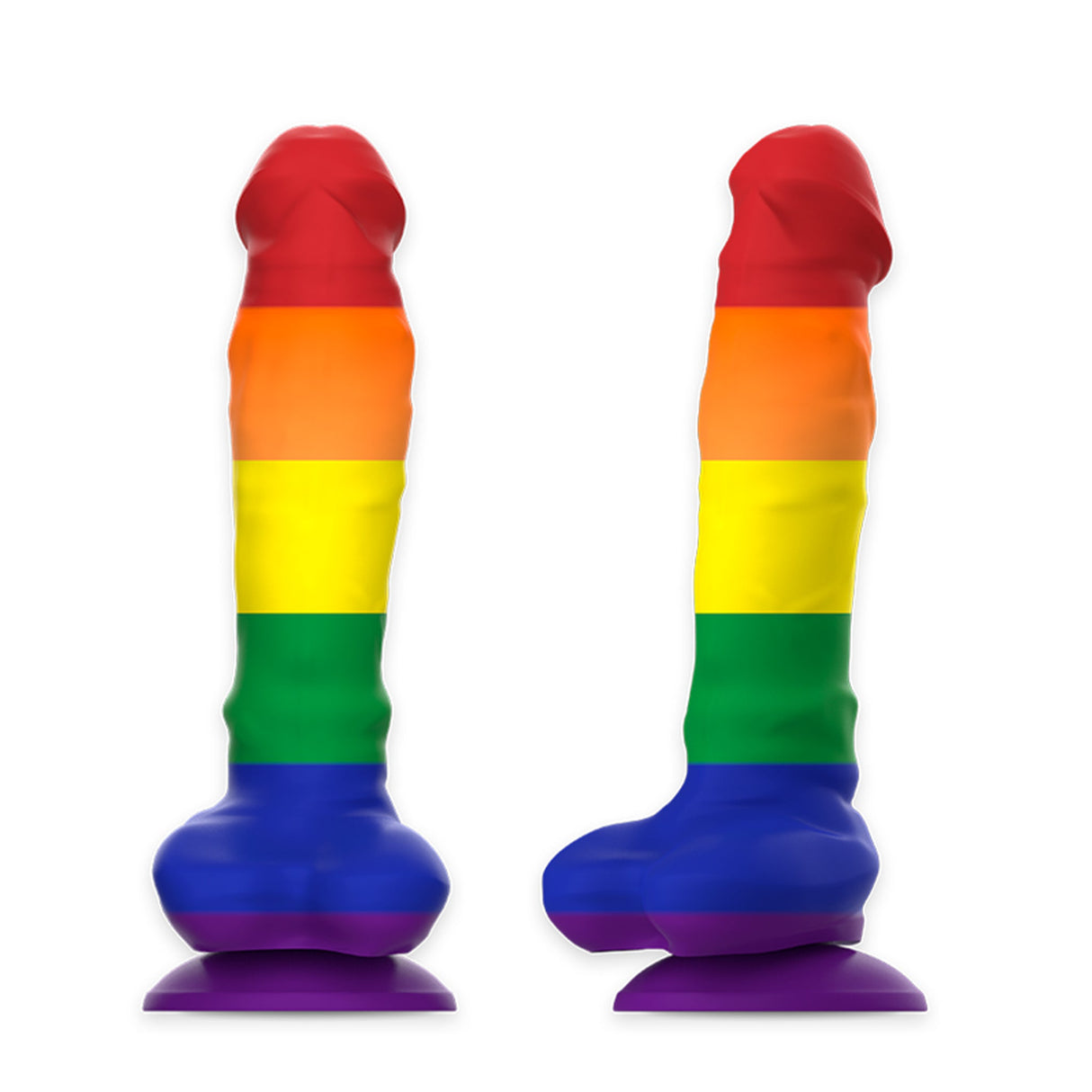 Mythology Corey Pride Dildo Medium 7 Inch Rainbow