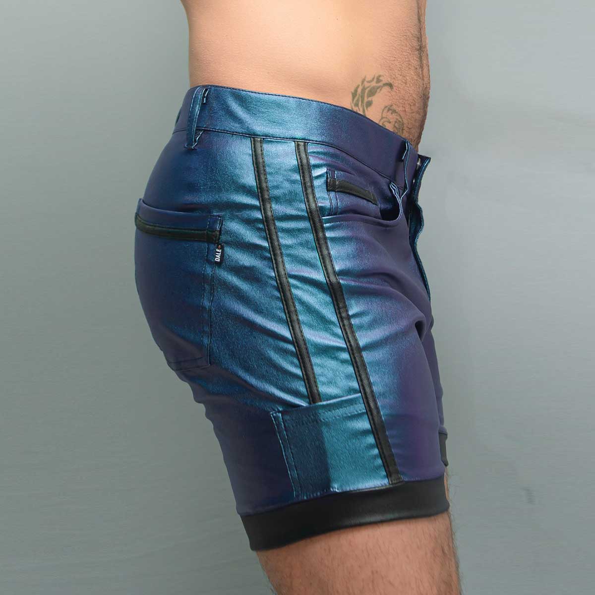 Dale Mas Biker + Five Pocket Shorts Black Blue