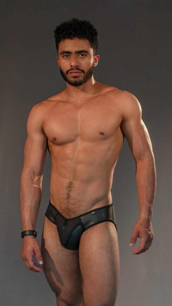 Dale Mas Smooth Skin Neoprene Jock Brief Black - FETCH