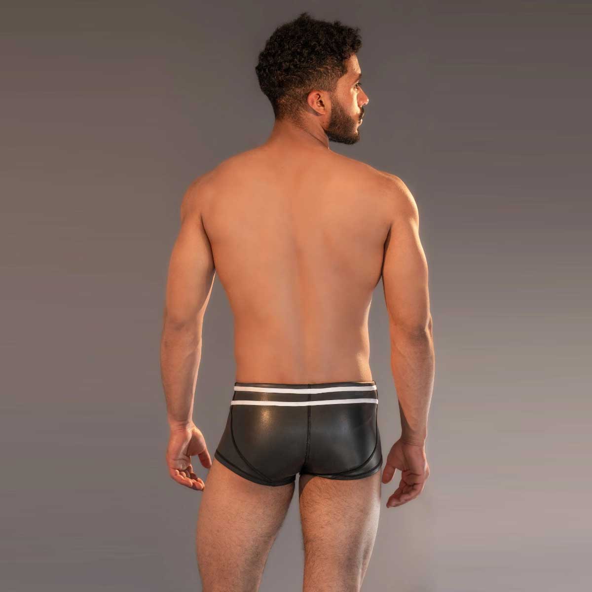 Dale Mas Smooth Skin Neoprene Pouch Short Black White