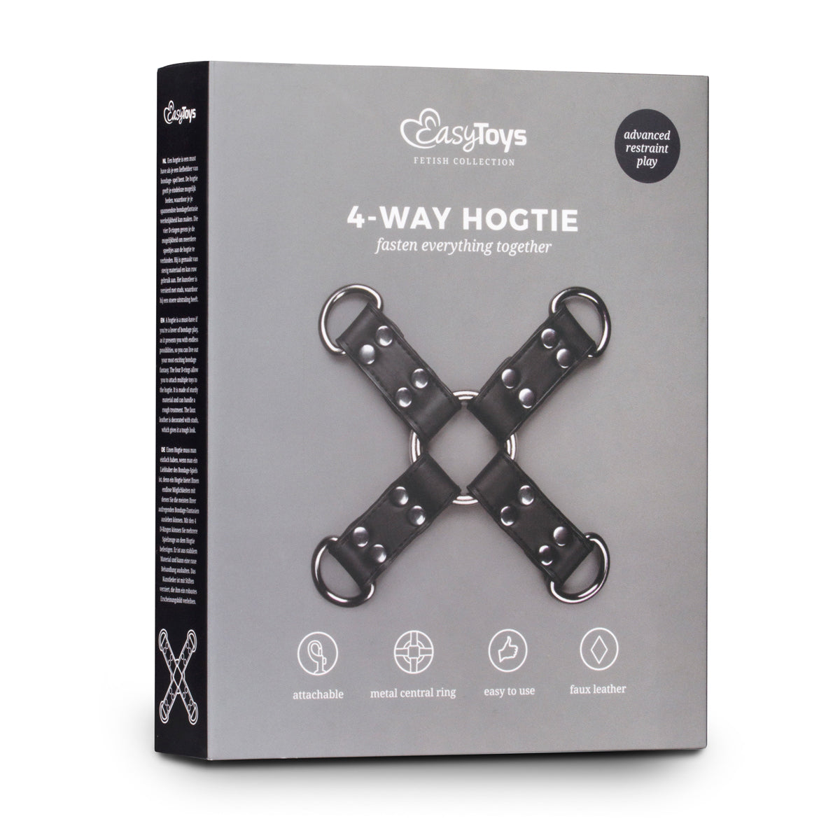 EasyToys Black Leather Hogtie