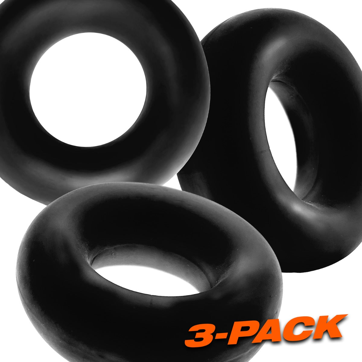 Oxballs FAT WILLY Jumbo Cock Ring 3 Pack Black