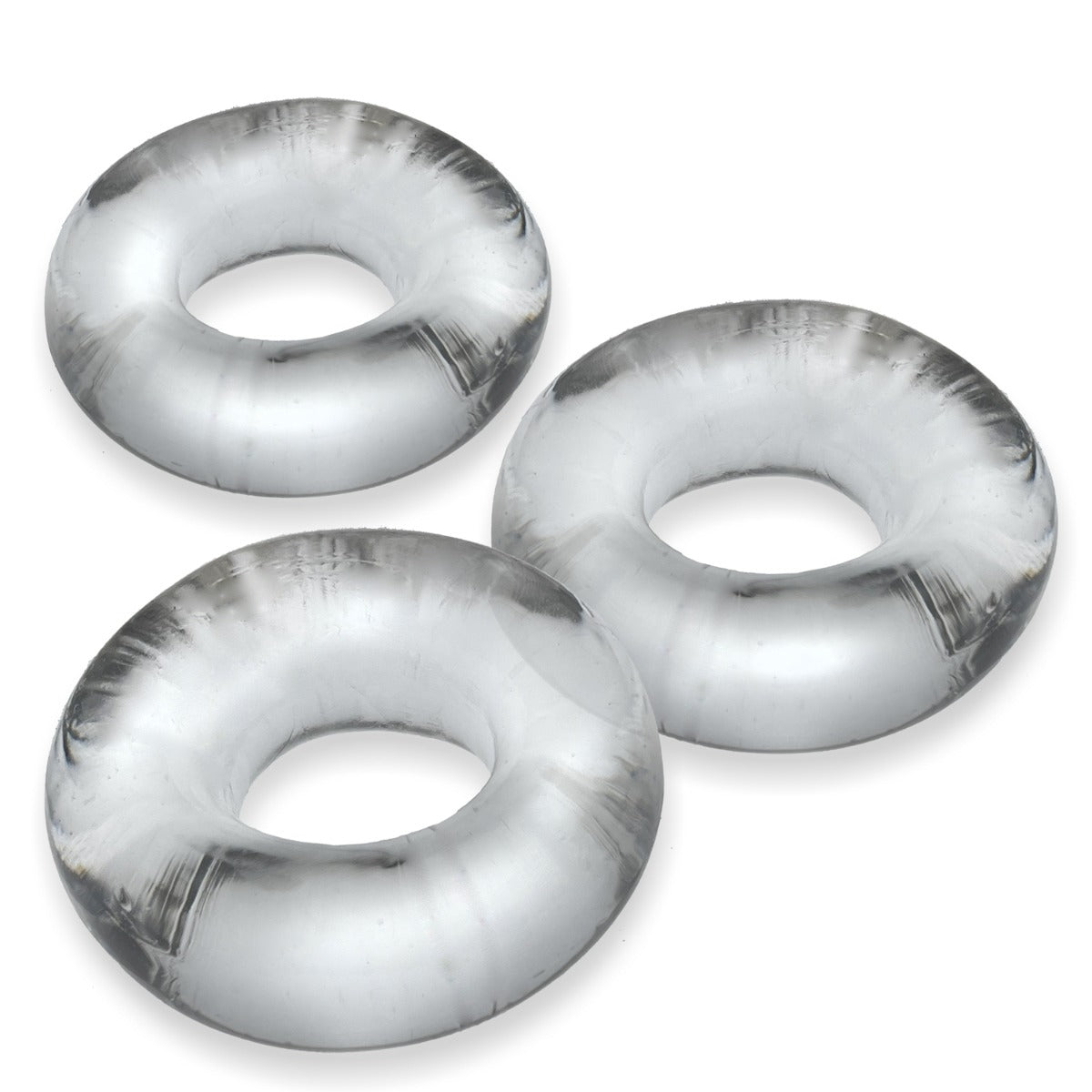 Oxballs FAT WILLY Jumbo Cock Ring 3 Pack Clear