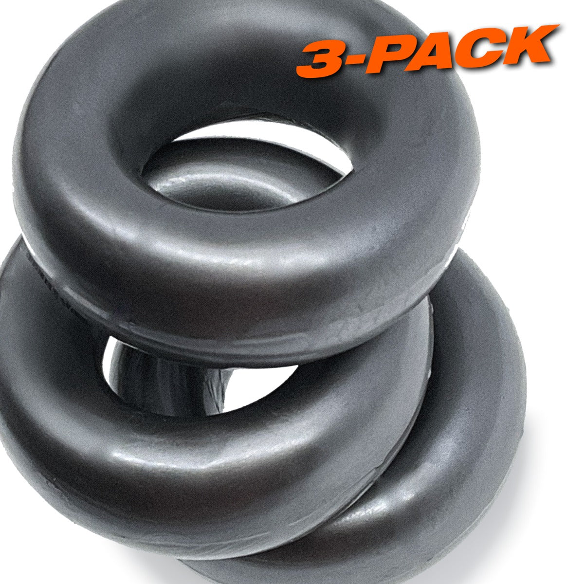Oxballs FAT WILLY Jumbo Cock Ring 3 Pack Steel