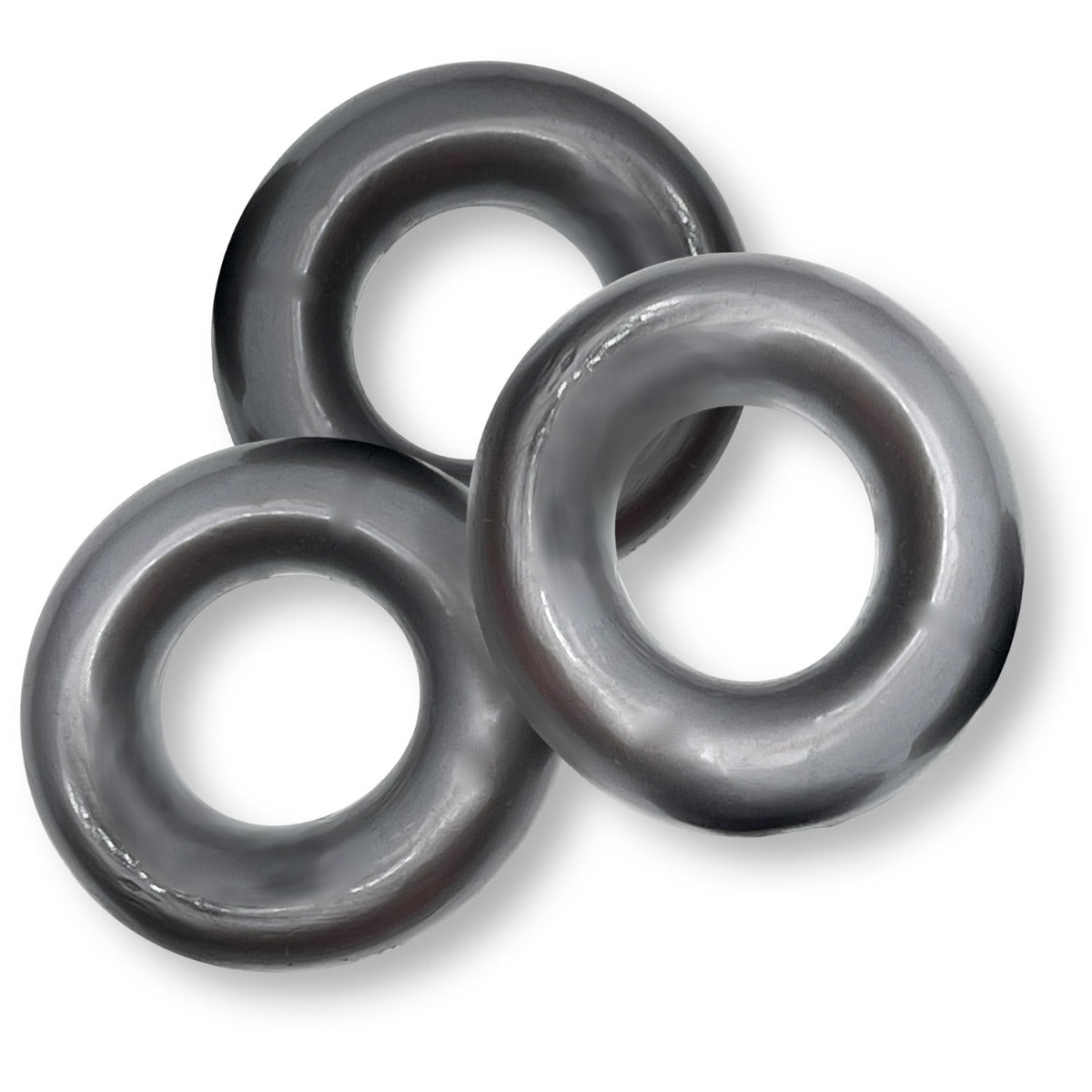 Oxballs FAT WILLY Jumbo Cock Ring 3 Pack Steel