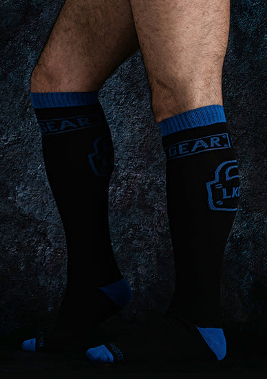 Locker Gear Knee High Socks Blue