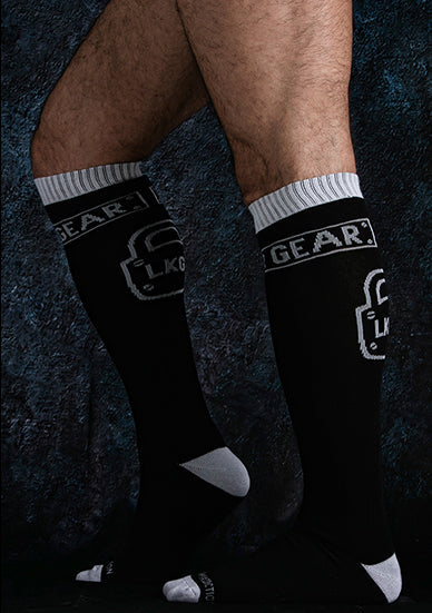 Locker Gear Knee High Socks White