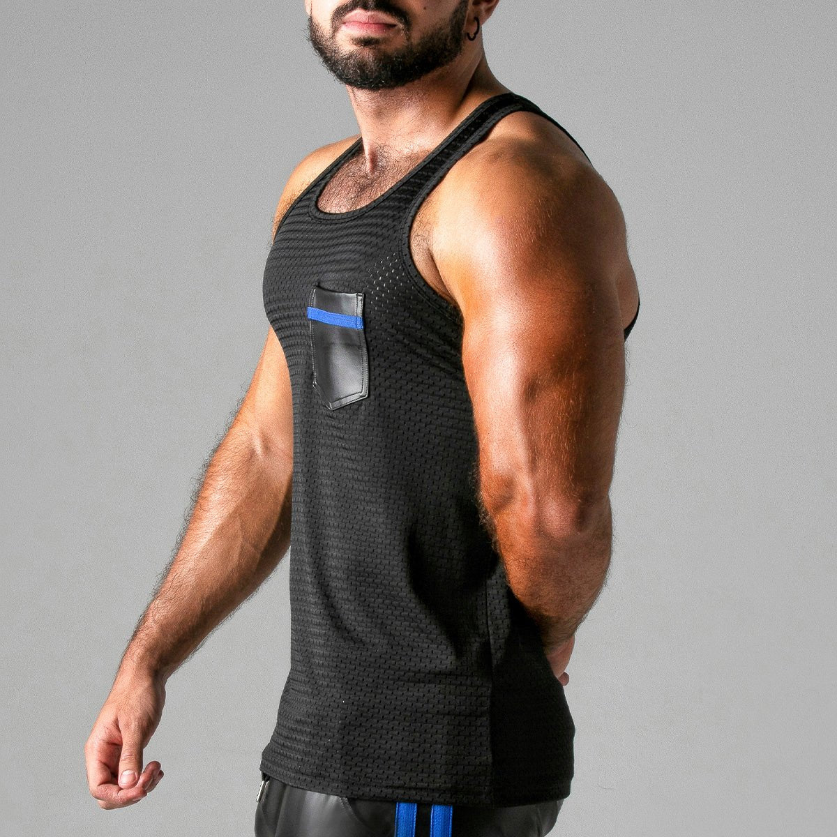 Locker Gear Mesh Tank Top Blue
