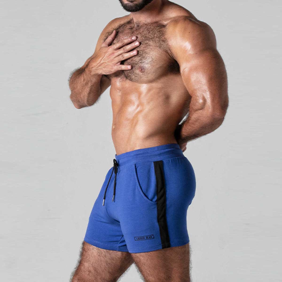 Locker Gear Side Stripe Mini Short Blue