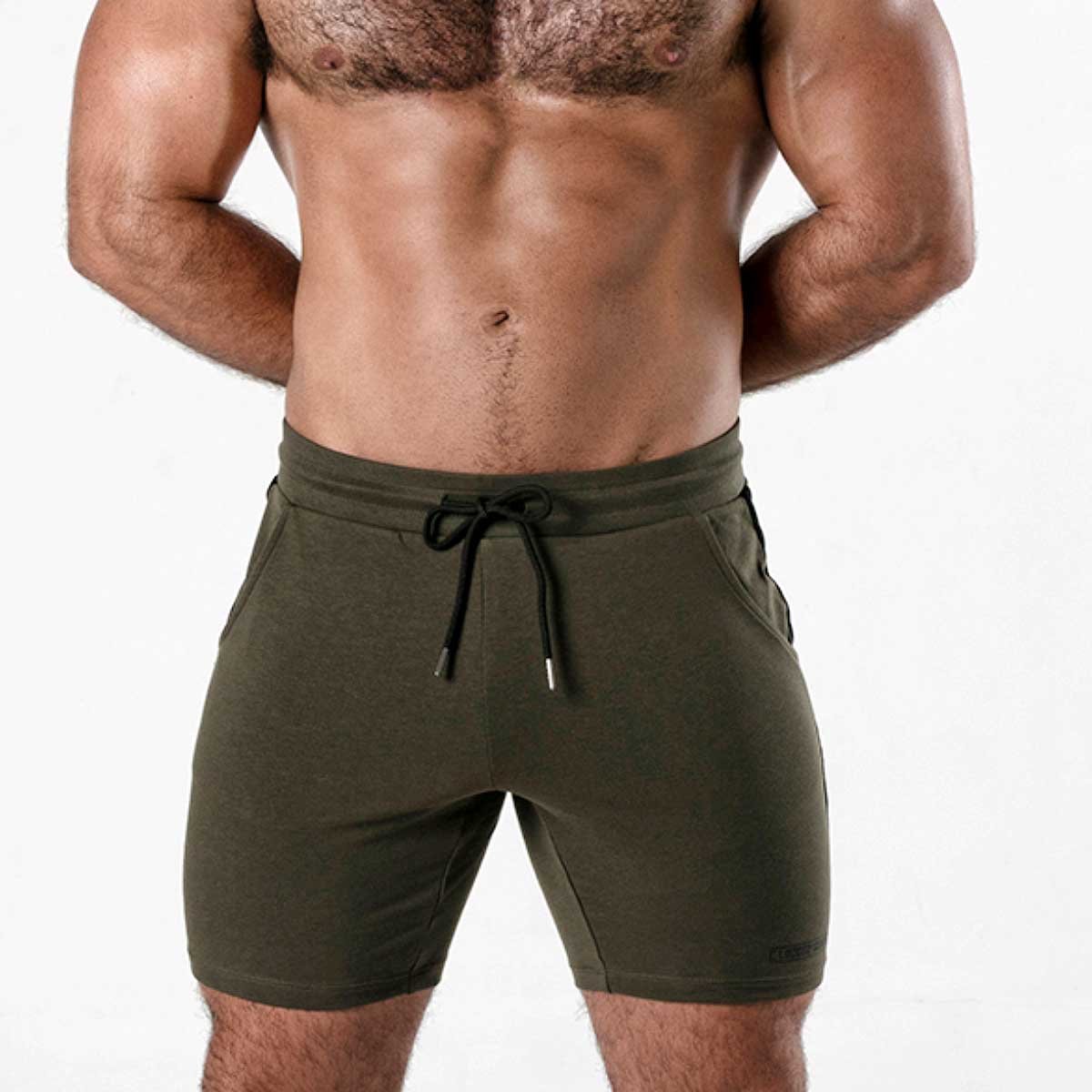 Locker Gear Side Stripe Short Khaki - FETCH