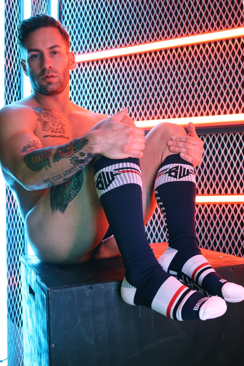 Breedwell Locker Room Socks Navy Blue