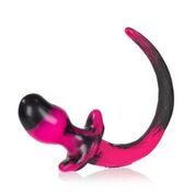Oxballs Puppy Tail Buttplug Mastiff Pink Black