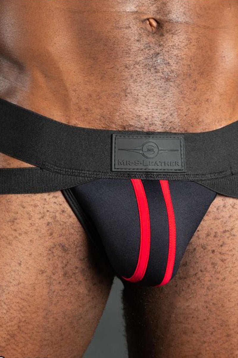Mr S Leather Neo Carbon Jockstrap Black Red