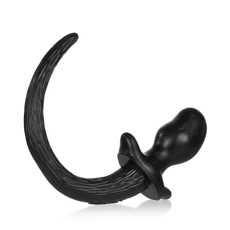 Oxballs Puppy Tail Buttplug Bulldog Black - FETCH