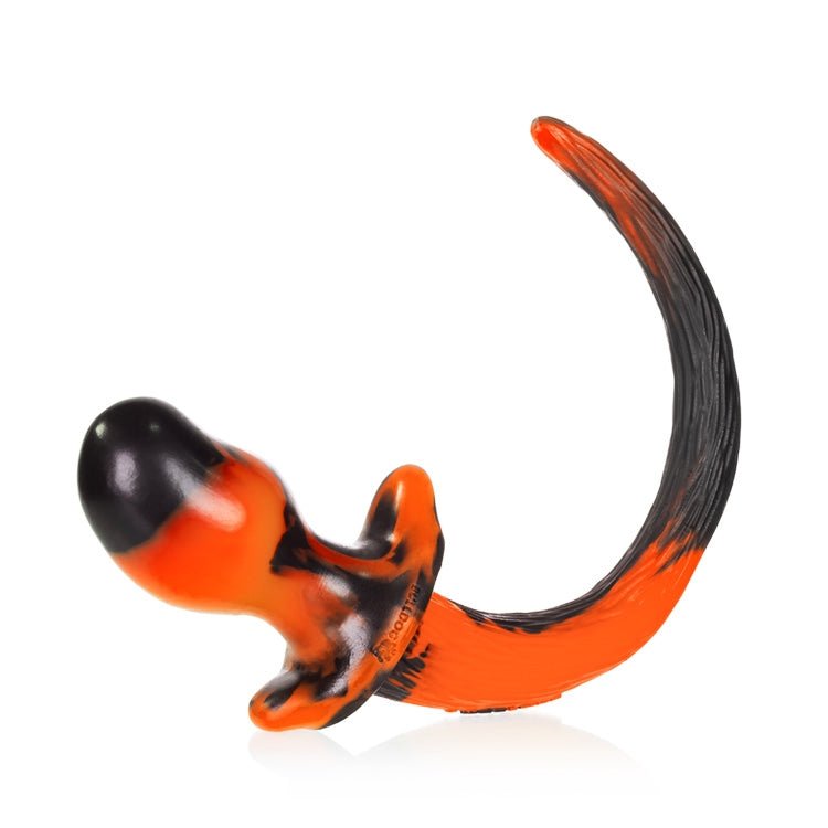 Oxballs Puppy Tail Buttplug Bulldog Orange Black