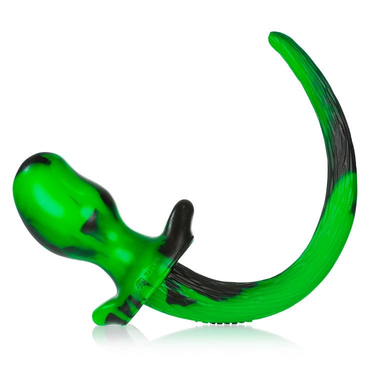 Oxballs Puppy Tail Buttplug Mastiff Green Black