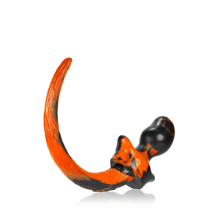 Oxballs Puppy Tail Buttplug Pug Orange Black