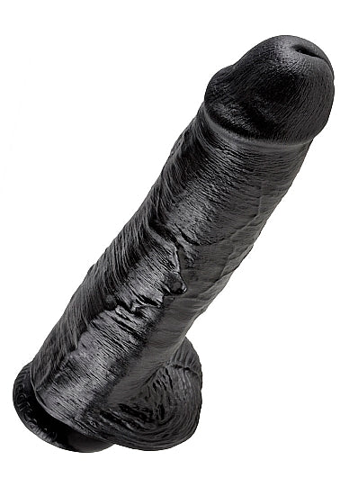 Pipedream King Cock 11 Inch Cock with Balls Black