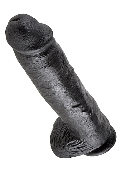 Pipedream King Cock 11 Inch Cock with Balls Black