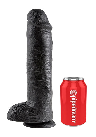 Pipedream King Cock 11 Inch Cock with Balls Black