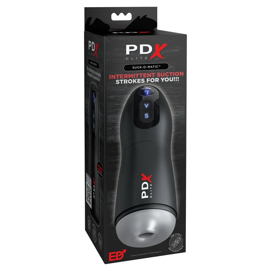Pipedream PDX Elite Suck O Matic Masturbator Black - FETCH