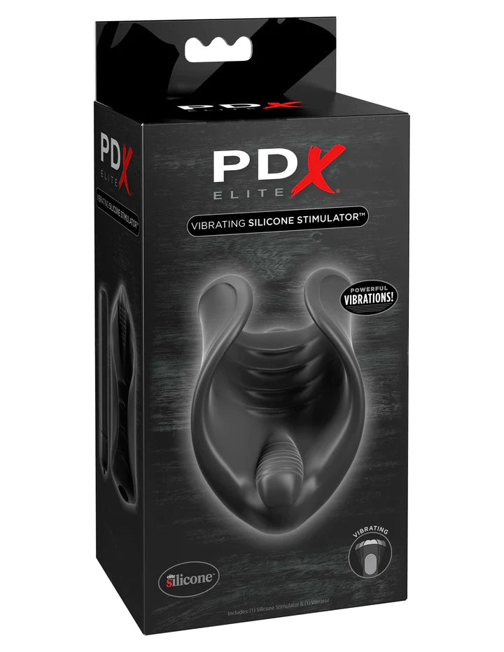 Pipedream PDX Elite Vibrating Silicone Stimulator Black