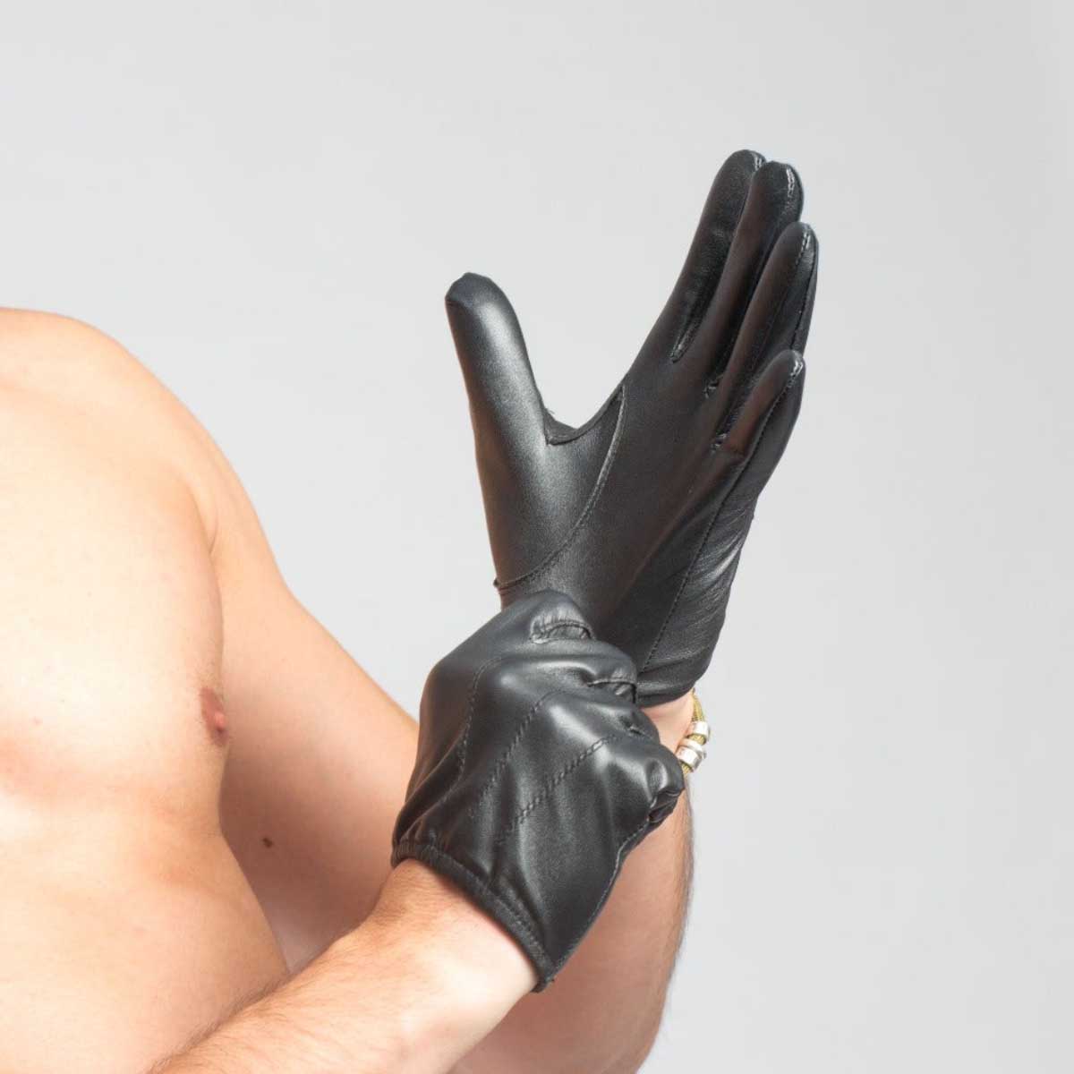 ruff GEAR Cop Leather Gloves Black