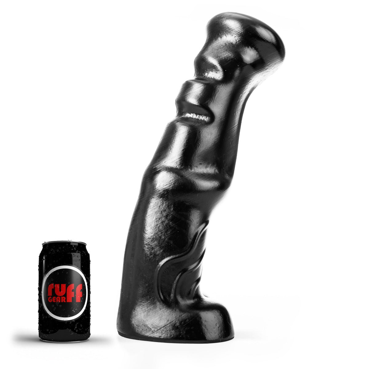 ruff GEAR Dark Knight Dildo 15.4 Inch Black