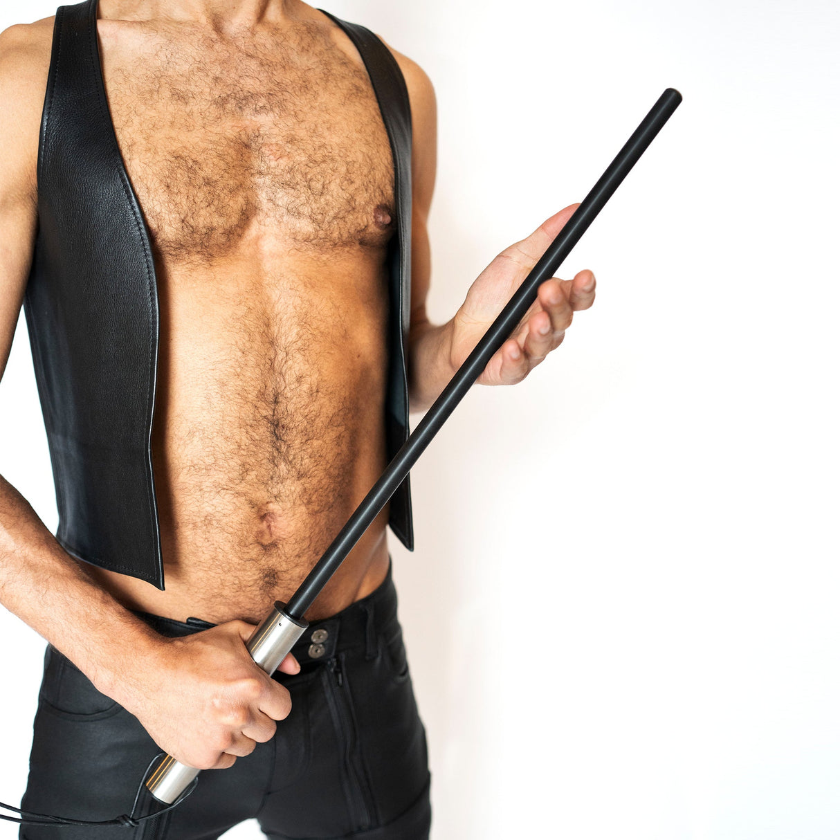 ruff GEAR Heavy Duty Teflon Cane Black Silver