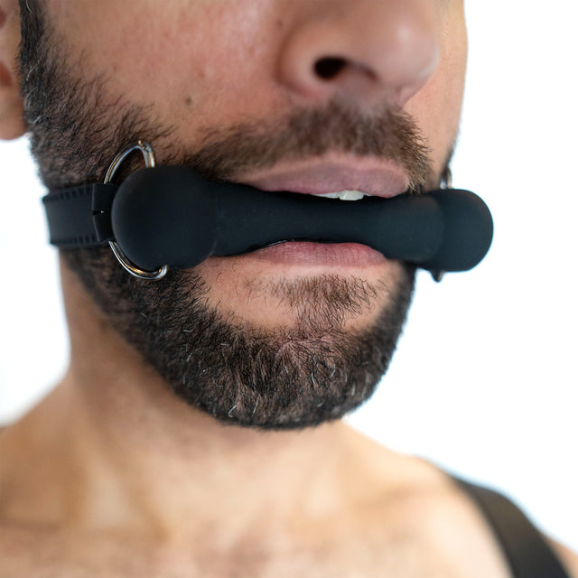 ruff GEAR Silicone Bone Gag Black