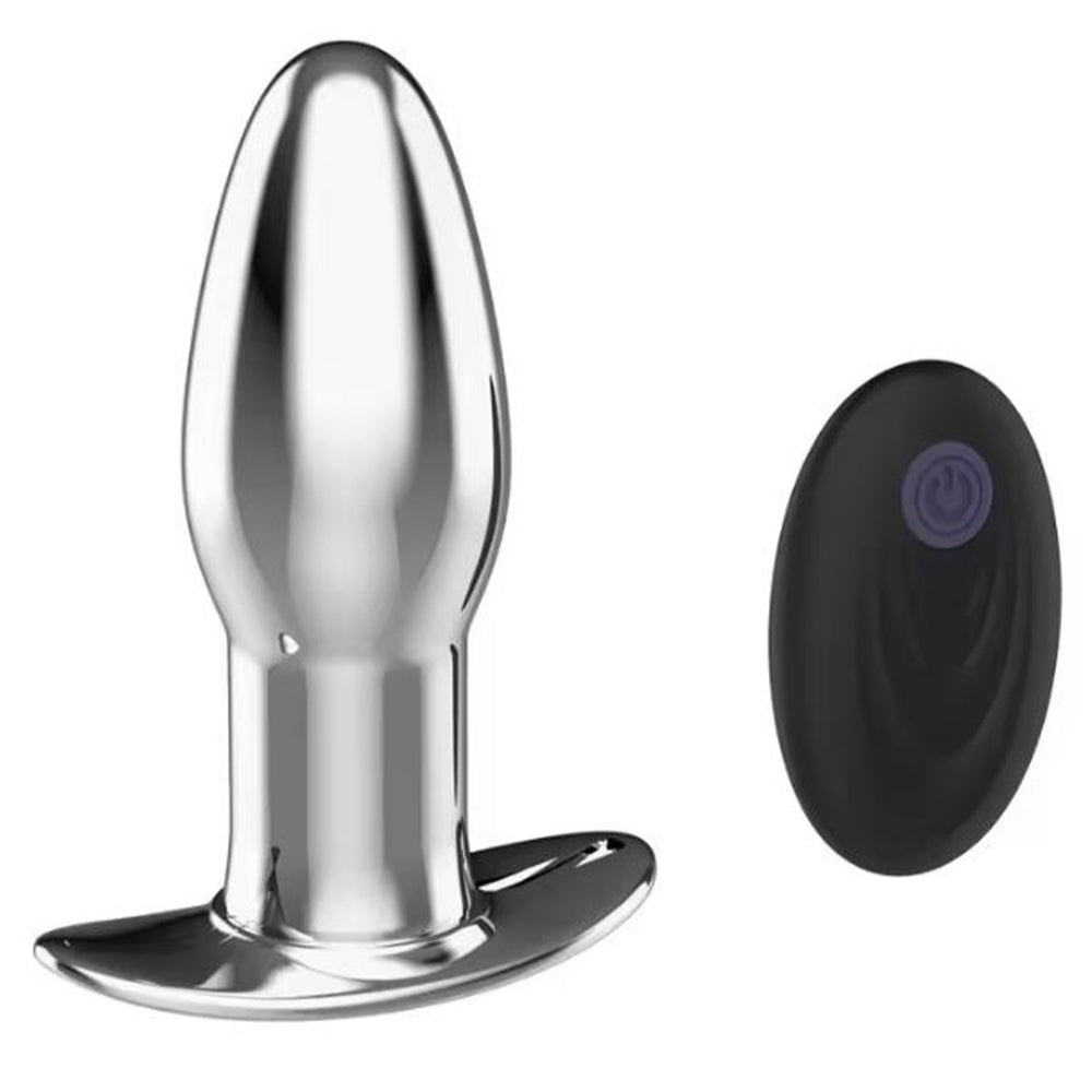 ruff GEAR Stainless Steel Vibrating Butt Plug 4 Inch