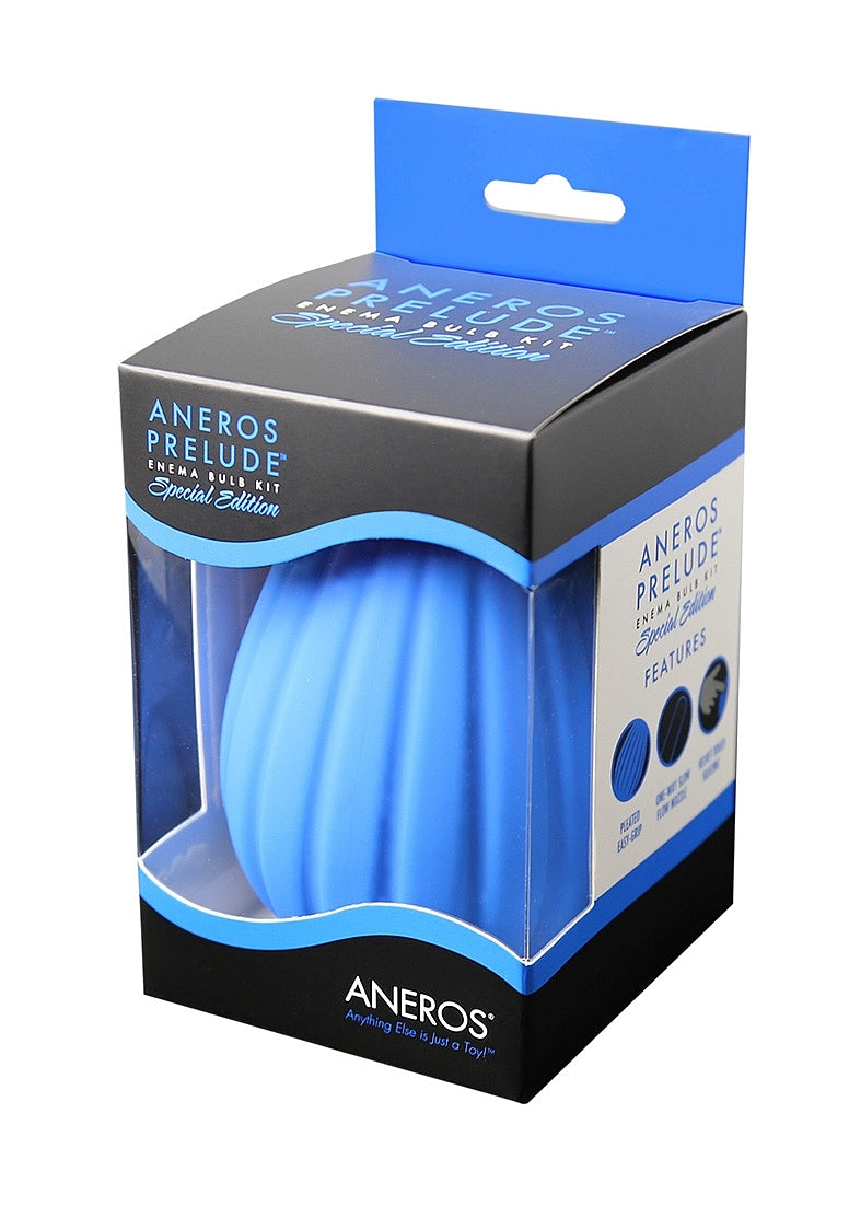 Aneros Special Edition Prelude Enema Bulb Douche Blue