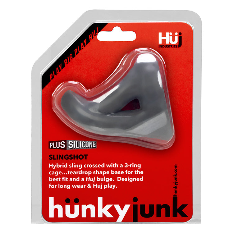 Hünkyjunk SLINGSHOT 3 Ring Teardrop Cock Ring Stone