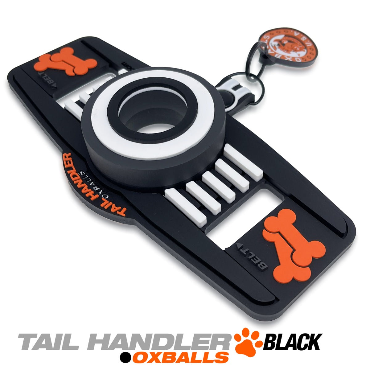 Oxballs TAIL HANDLER Belt Strap Show Tail Black