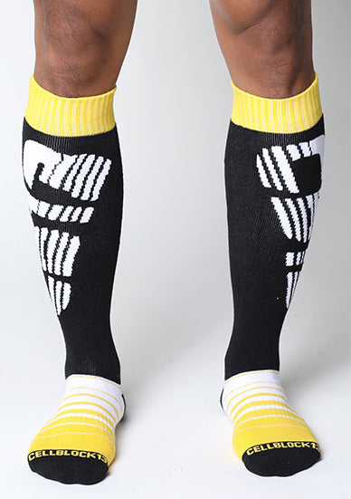 Cellblock 13 Velocity 2.0 Knee High Sock Yellow