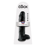 Pipedream King Cock 11 Inch Cock with Balls Black