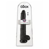 Pipedream King Cock 14 Inch Dildo with Balls Black